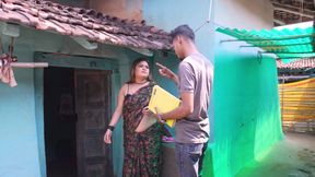 Indian Village Bhabhi Get Fucked in Her Tight Pussy by Loan Manager During Day Time