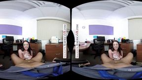 Voluptuous coworker Angela White celebrates her birthday with your cock