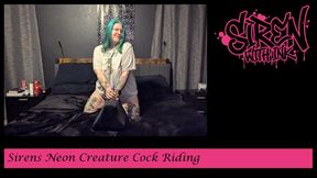 Siren's Neon Creature Cock Riding