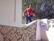 King Spandex on the prowl in public