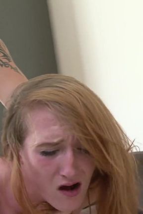 Sabrina J, redhead hairy pussy chick &amp; Dante White, her stepbro in action