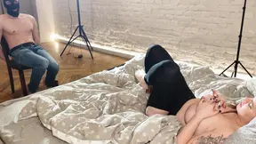 Hard Foot and Tit Fucking on Tied Guy