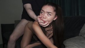 Cute and pettite asian girl gets her pussy destroyed by a big cock