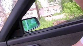 Blonde girl fucked on the roadside