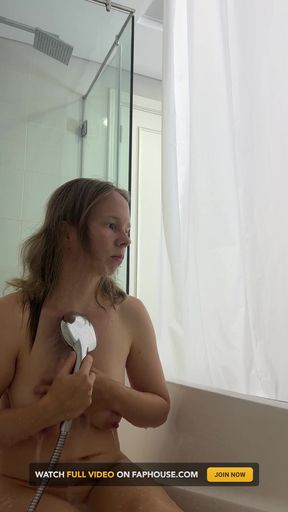 Natural Beauty Pees in the Bathtub