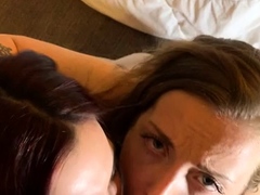 Tattooed amateur Milf homemade blowjob with cumshot