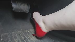 I go for a drive in my Christian Louboutin pumps!! Lots of flooring it and pumping the gas pedal!!!