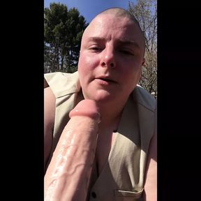 Bald Head Trans Boy sucks your dick &ndash; POV