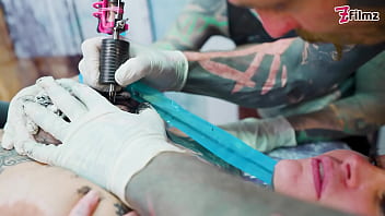 Tattooed Couple Fuck With Big Cocks Merry Gets Inked Foursome