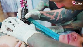 Tattooed Couple Fuck With Big Cocks Merry Gets Inked Foursome