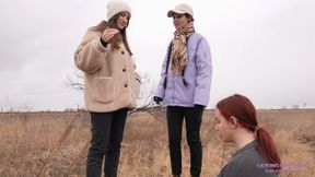 KARINA and SARAH - Do you like to walk with your Mistresses? (4K)