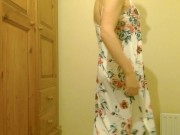 Trying on my Summer Flowers Dress