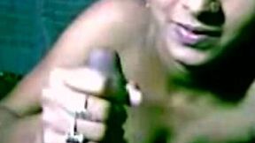 Torrid cum hungry amateur real housewife provides hubby with blowjob