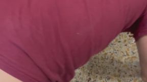 Lazy, crushed and humiliated scullery boy