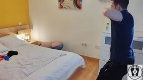 step daughter buttcrack in jeans asssjob pussy spreading