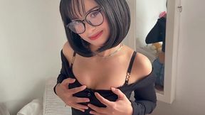 My hot nerdy Latina stepsister takes my console and I fuck her to get it back
