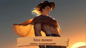 Tasty moaning of guy