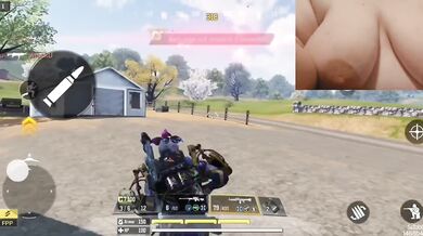 Call of Duty game and BBW bimbo jizz gush from girl masturbating vibrator