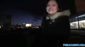 Explosive car sex with a naughty picked up whore