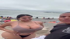 Latina goddess takes a huge black shaft up her rear