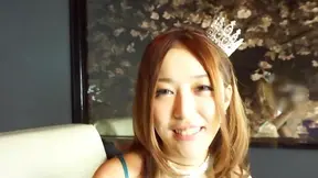 Adorable amateur babe enjoying cosplay action