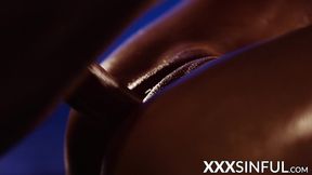 Dark seduction as lover licks and fills her with desire