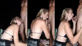 partie 1 baise a la plage un soir ! une bonne fellation bien goulue