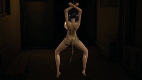 Cartoon GF gives BJ to an alien in a public place