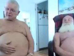 two grandpa on cam