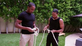 gardeners called in by marica hase for filling all her holes with piss clean-up biw024