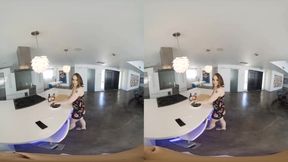 Brunette cocksucker VR Porn
