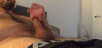 Slim male exploding masturbation