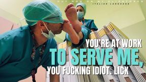 ANA - You're at work to serve me, you fucking idiot, lick. (REAL) [ITA]