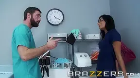 Doctors Adventure - Shazia Sahari - Doctor pounds Nurse while patient is out cold - Brazzers