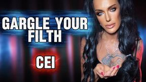 GARGLE YOUR FILTH FOR MISTRESS RAVEN :CEI Humiliation & Edgeplay Training