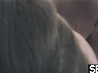 Energetic oral job golden-haired enjoys a wild suck and bang session