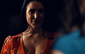 Straight woman seduced by busty lesbian wife in her bedroom