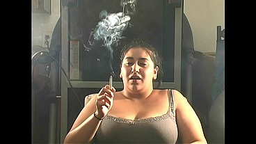 Samantha Chubby Latina Non-Nude SFW Smoking Clips Pt 1