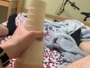 Soldier Fucks Fleshlight Instead of Working Out in the Morning