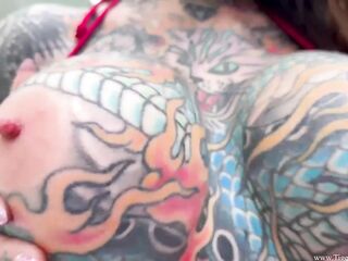 Tattooed Hottie Gets Drilled by the Pool: Tigerlilly & Mick Blue