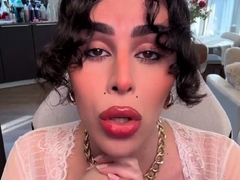 Seductive Trans Girl Plays With Her Hard Dick