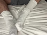 Macrophilia - crew sock foot slave dominated by giant