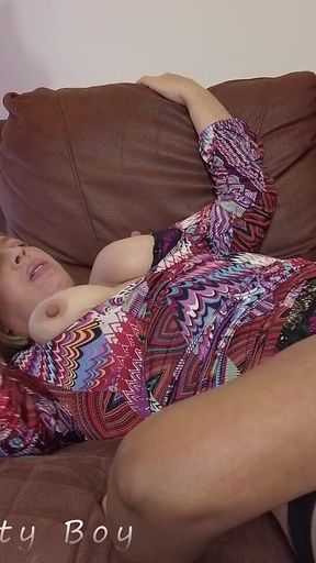 Hotwife Shared with Asian Colleague & Gets 2 Sticky Loads of Spunk on Her BBW Boobs