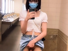 Asian Shemale Solo Masturbation