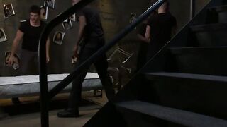 Tied eastern getting double penetration with gigantic dicks