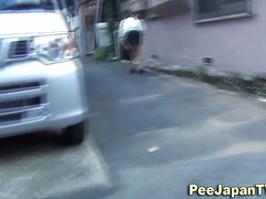 Japanese piss in street