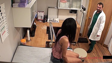 Shy Innocent Mixed Girl Undergoes Mandatory New Student Physical - GirlsGoneGyno Bella, Tampa University Physical - Part 1 of 7 Reup