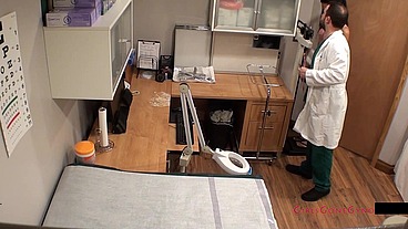 Shy Innocent Mixed Girl Undergoes Mandatory New Student Physical - GirlsGoneGyno Bella, Tampa University Physical - Part 1 of 7 Reup