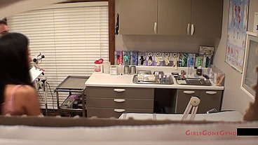 Shy Innocent Mixed Girl Undergoes Mandatory New Student Physical - GirlsGoneGyno Bella, Tampa University Physical - Part 1 of 7 Reup