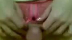 Drilling wet pussy of Bulgarian whore through the hole in her pants